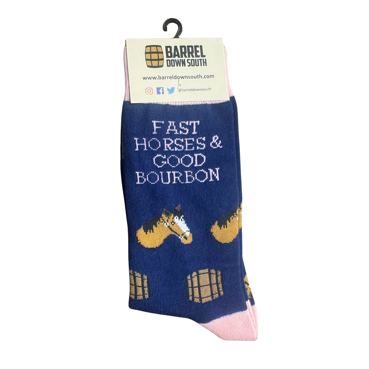 Bourbon and Horses Sock