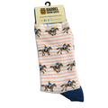 Pink Stripe Horse Socks